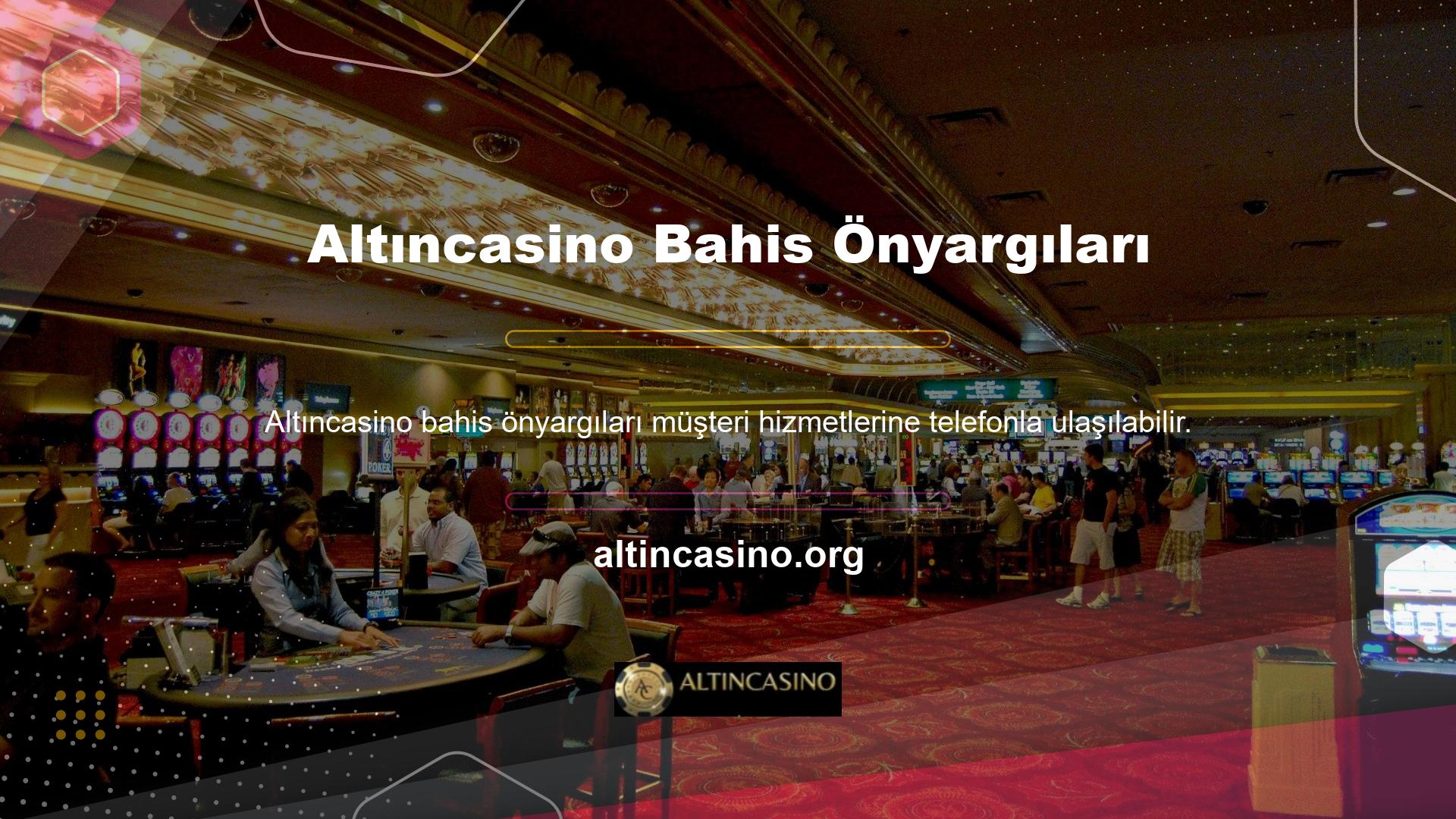 Bu casino sitesinde çeşitli destek ve yardım hizmetleri bulunabilir